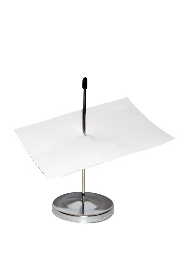Paper Spindle Silver for Organizing Receipts and Notes - 1
