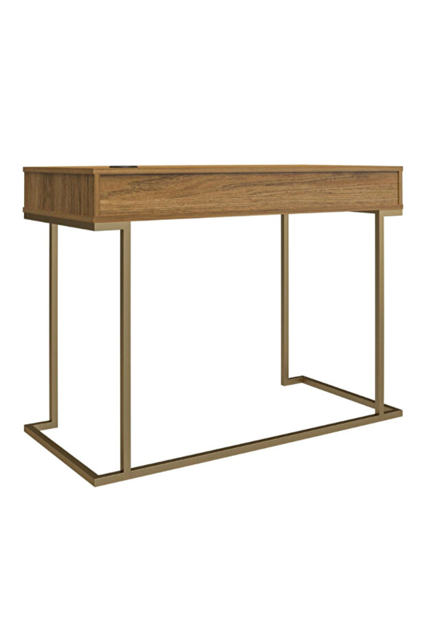 مكتب كمبيوتر مستطيل الشكل ذو درجين من سيرينيتي - 2