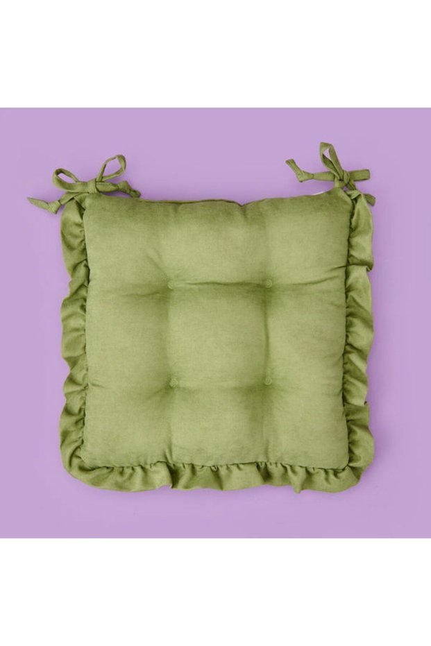 Soft Nora Sandalye Minderi - Yeşil - 40x40 cm