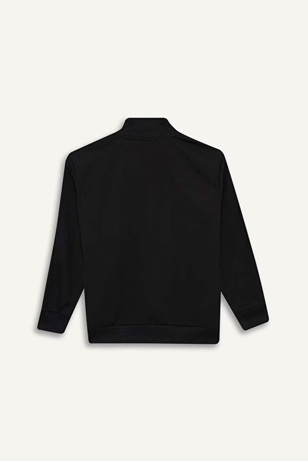 2'li Fermuarlı Hırka Eşofman Altı Siyah Erkek Çocuk Alt-Üst Takım D2042A8/BK81 - 6