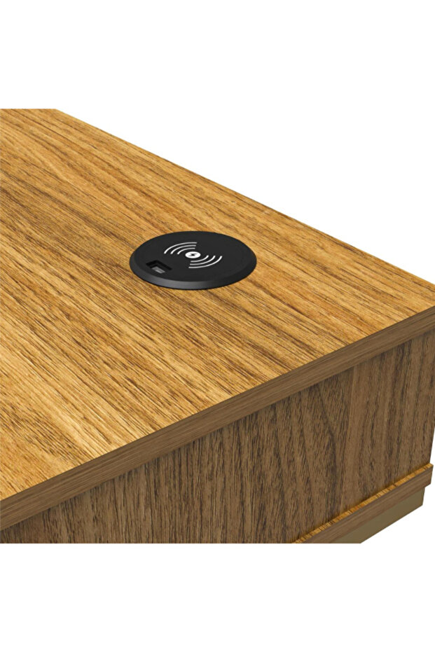 مكتب كمبيوتر مستطيل الشكل ذو درجين من سيرينيتي - 5