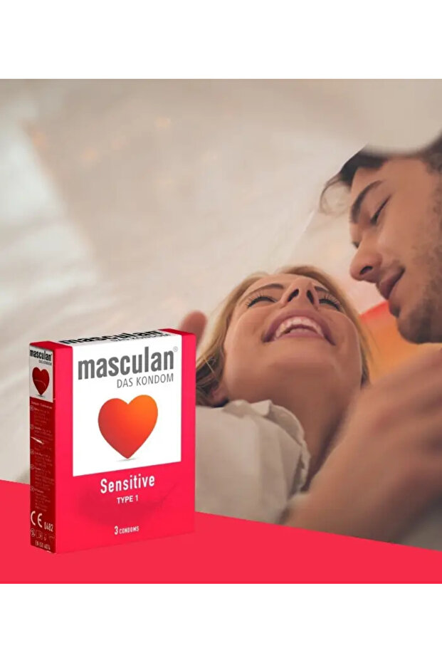 Masculan Sensitive Condoms - 3 Pack - 5