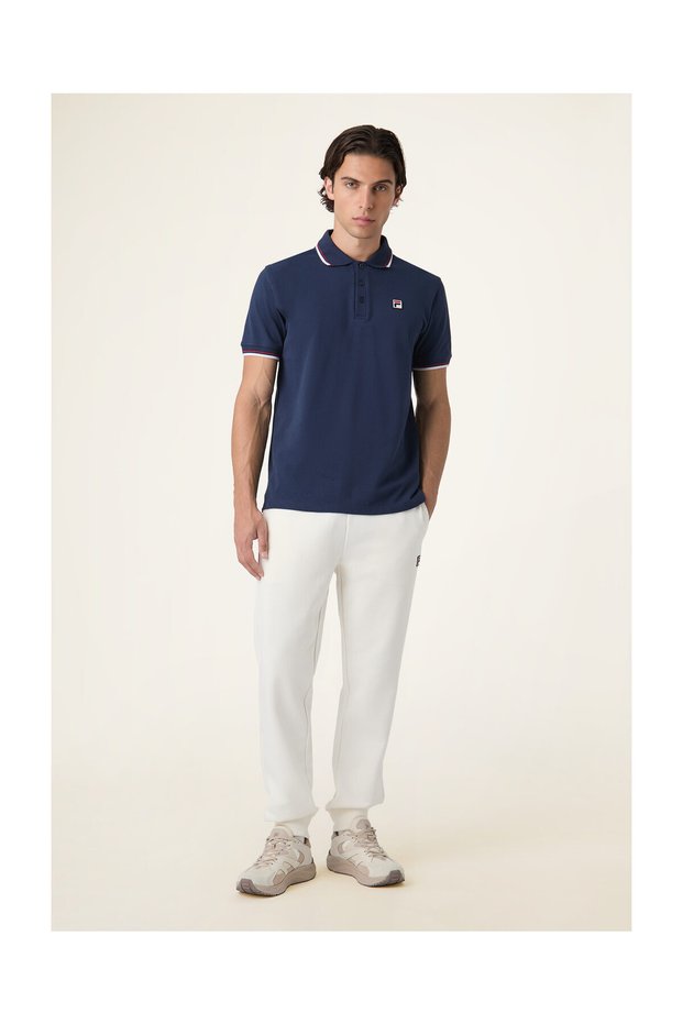 BIELLA-Poloshirt mit normaler Spitze