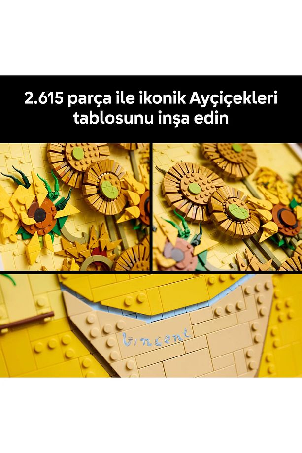 ® Art Vincent van Gogh – Ayçiçekleri 31215 - 18+ Koleksiyonluk Tablo Yapım Seti (2615 Pr) - 7
