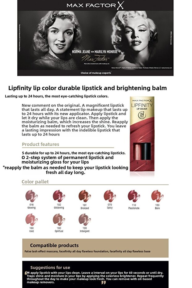 Max Factor Lipfinity Lipstick No. 190 - 7