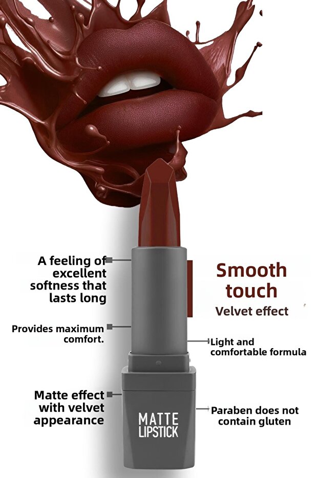 ALIX AVIEN MATTE LIPSTICK 424 RUBY