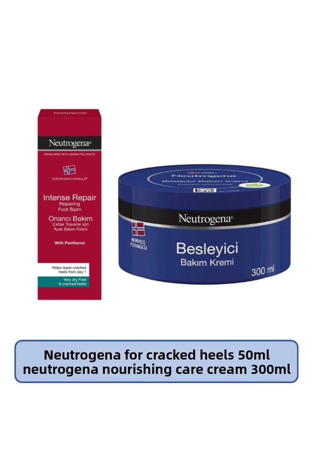 Norwegian Formula Foot Cream for Cracked Heels 50 ml + Nourishing Care Cream 300