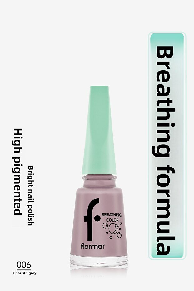 Nefes Alan Parlak Oje- Breathing Color Nail Enamel- 006 Charlstn Gry- 8682536032575