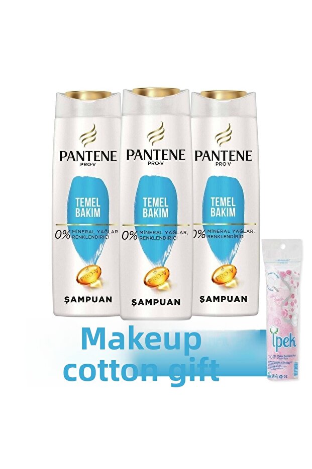 Classic Care Shampoo 400 ml X3 + Makeup Cotton