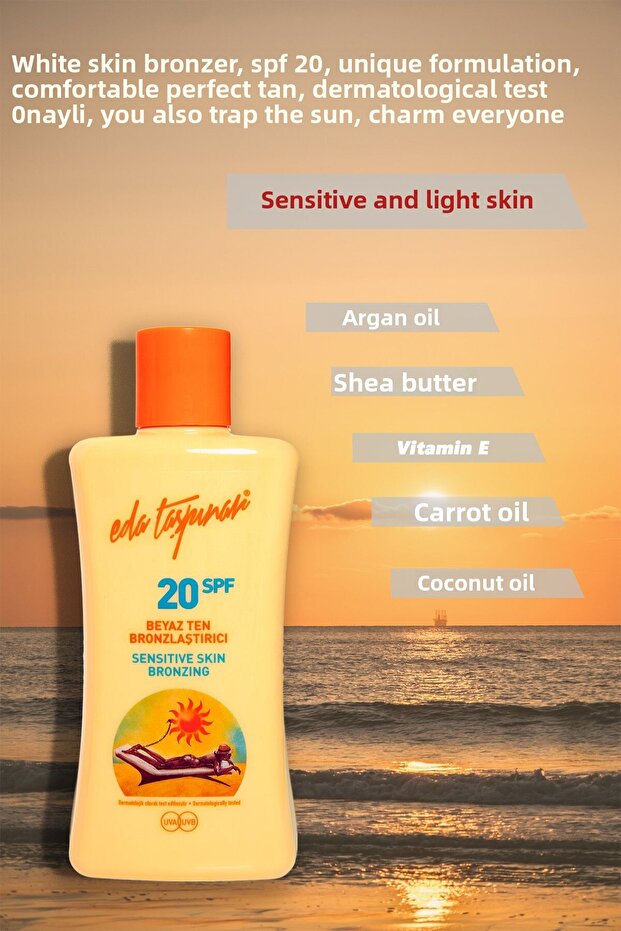 White Skin Bronzer Spf20 200ml - Amber Shower Gel 400ml - 5