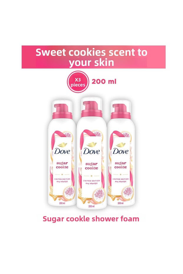 Sugar Cookie Shower Foam 200 ml X3