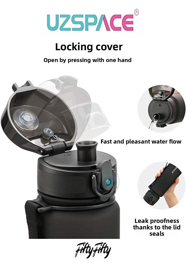 طقم قارورة تريتان مكون من قطعتين سعة 800 مل و14 خيارًا مختلفًا للألوان - 4