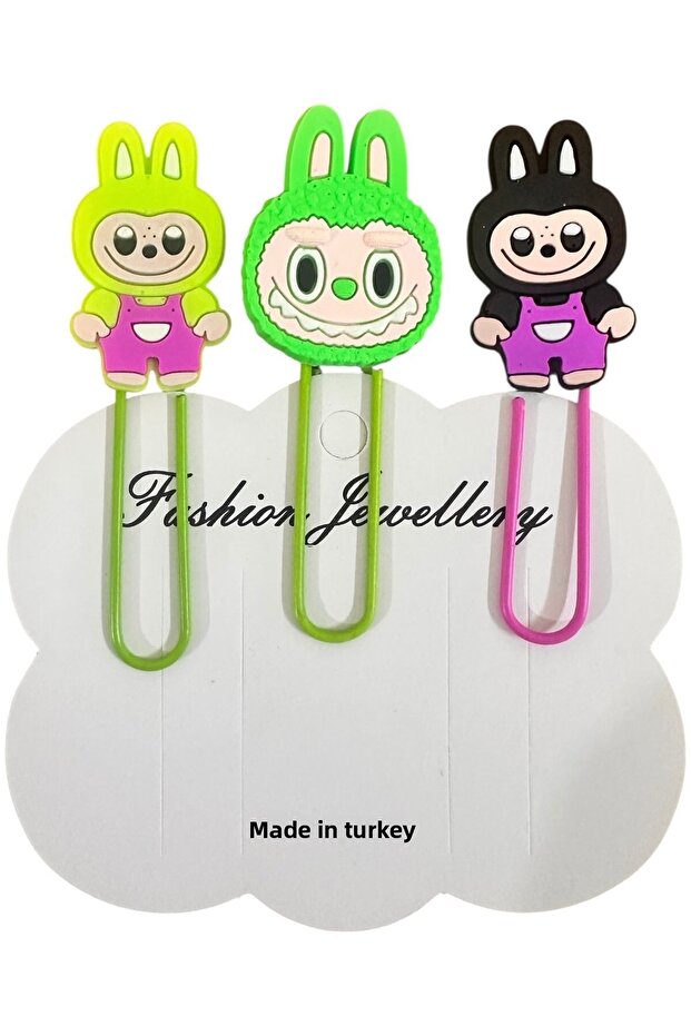 Labubu Bookmark / Paperclip Set of 3