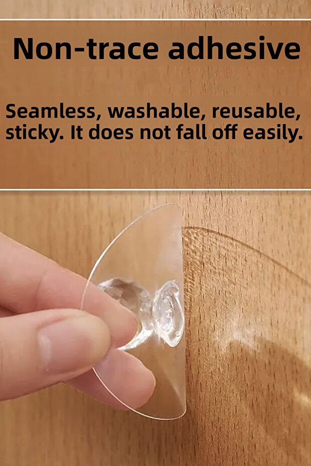 1 Pc Adhesive Handle, Cabinet Drawer Handle, Trash Can Lid Handle - Adhesive Crystal Handle - 4