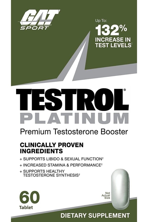 Sport Testrol Platinum Test Booster for Men by Stamina + Boron Vitamin D Zinc 60 Tablets