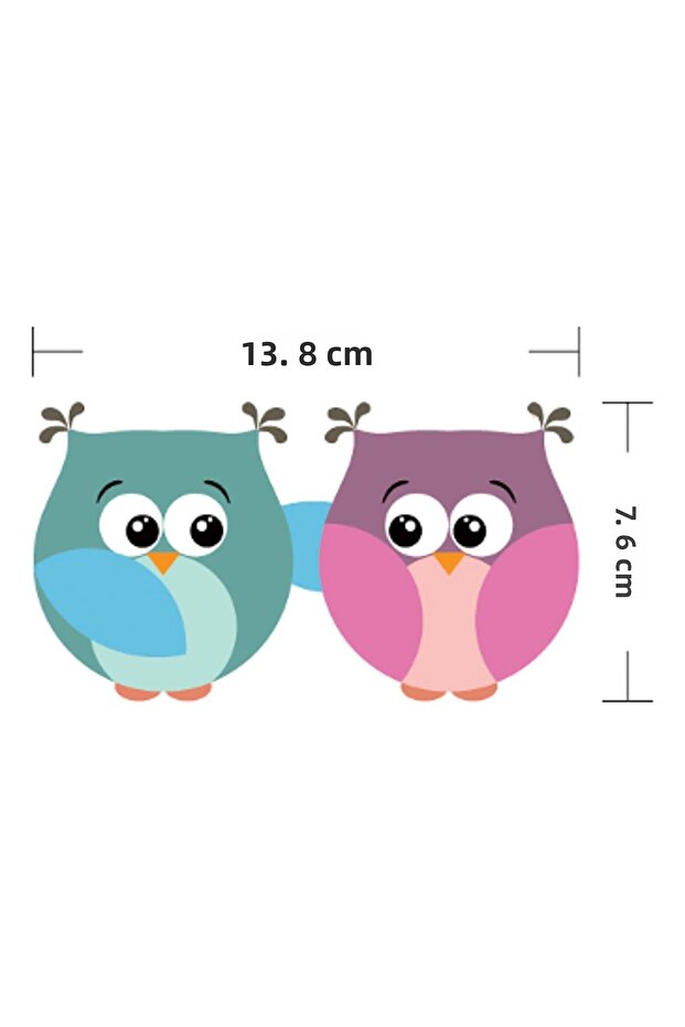 Owl Double Socket Sticker - 3