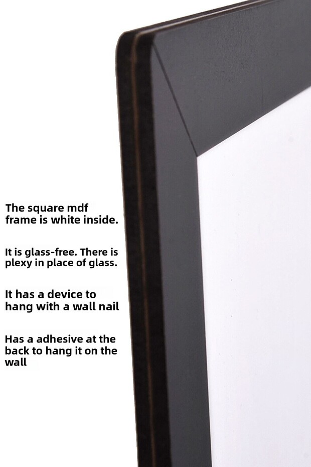 9 Pieces of 30X30 Mdf Frame Can Be Pasted or Used - 5