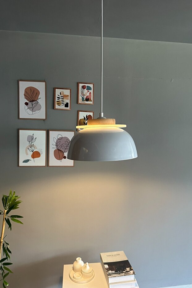 Revola Beyaz Tekli Avize Iç Mekan Aydınlatma Dekoratif Mutfak Cafe Salon - 5