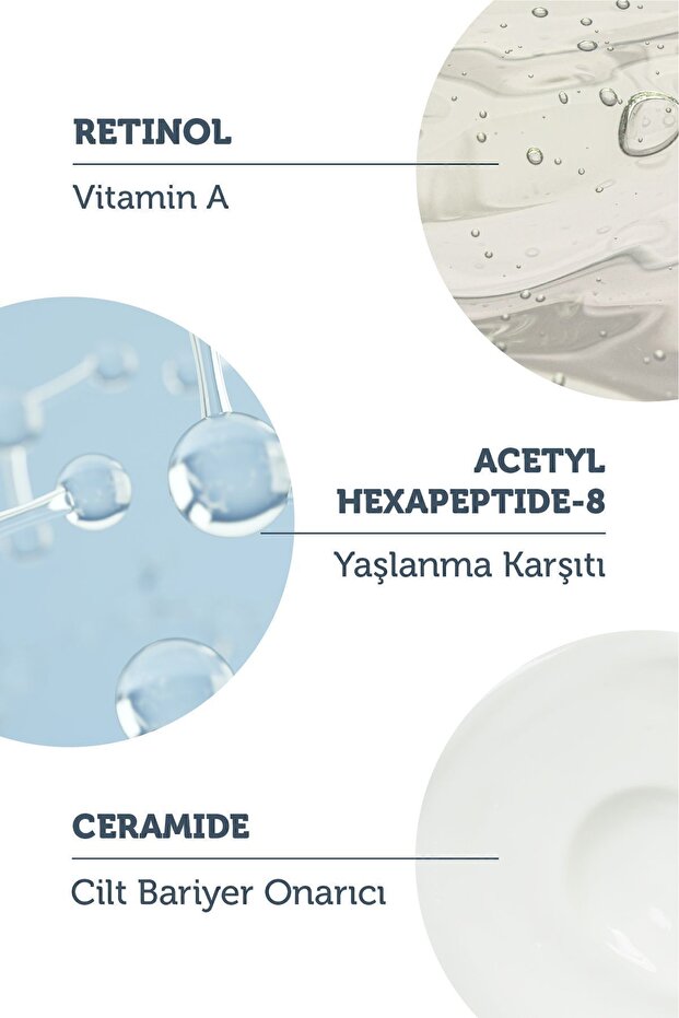 Kırışıklık Karşıtı, Onarıcı Retinol (a Vitamini) Gece Serumu 30 Ml (1% Retinol + Ceramide) - 3