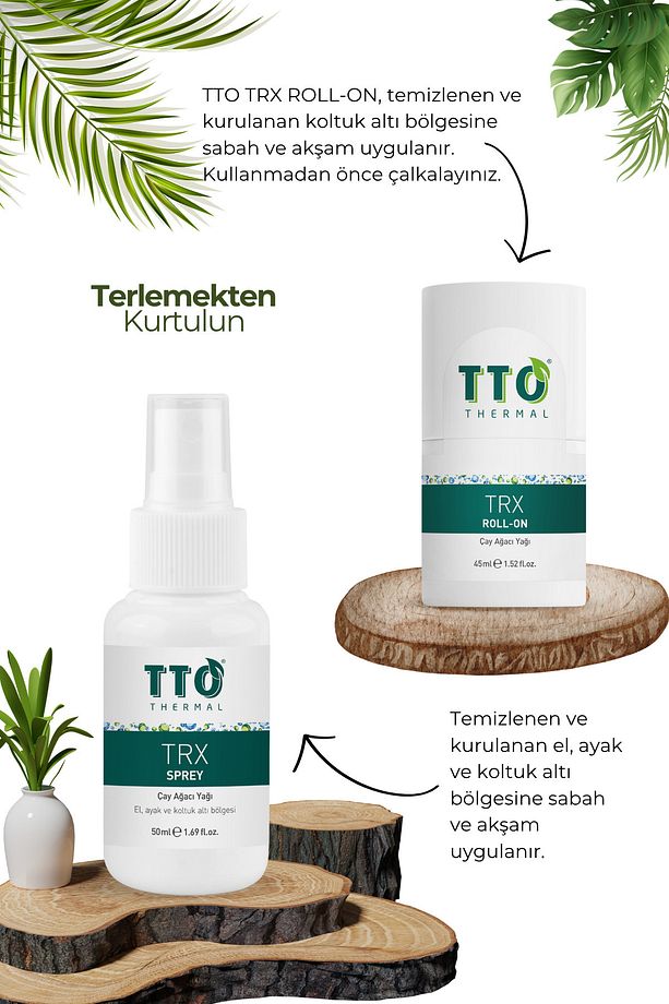 TRX TERLEME ÖNLEYİCİ SET ( sprey roll-on mendil şampuan) - 3