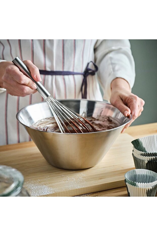 çelik servis kasesi, paslanmaz çelik, 4 lt - 3