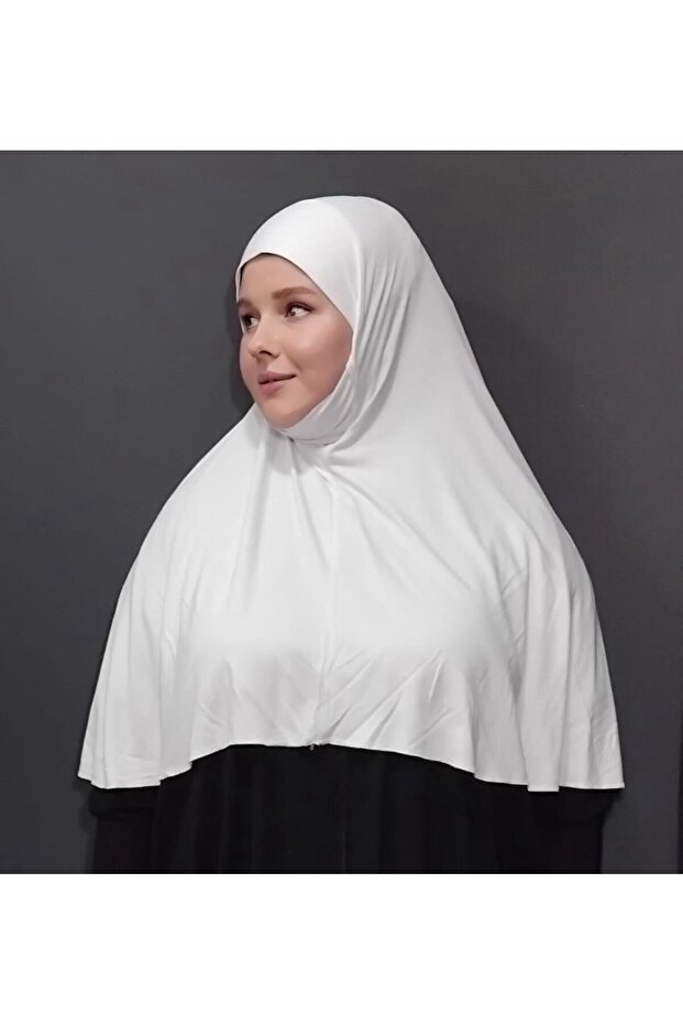 Penye Namaz Örtüsü - Beyaz - 5