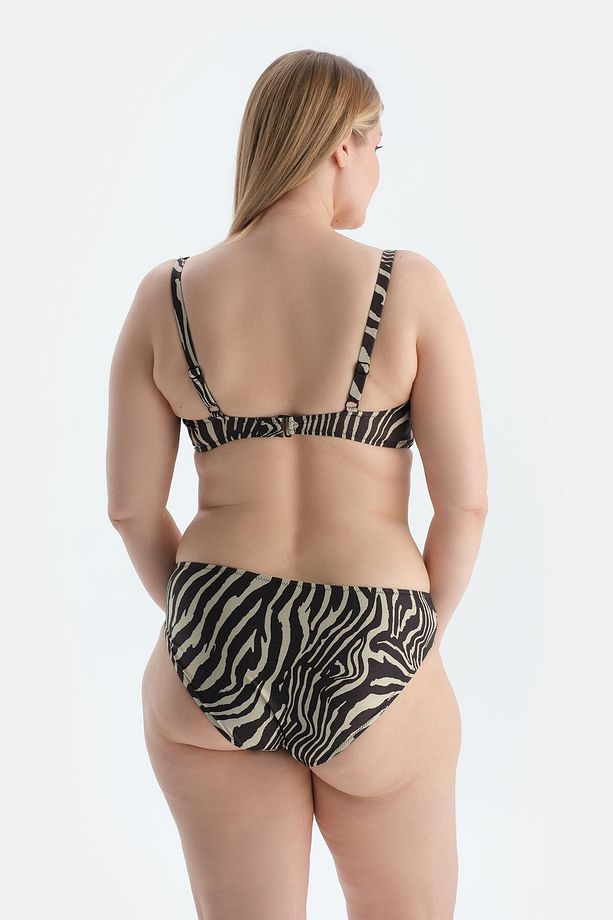 Multicolor Yüksek Bel Bikini Alt - 2