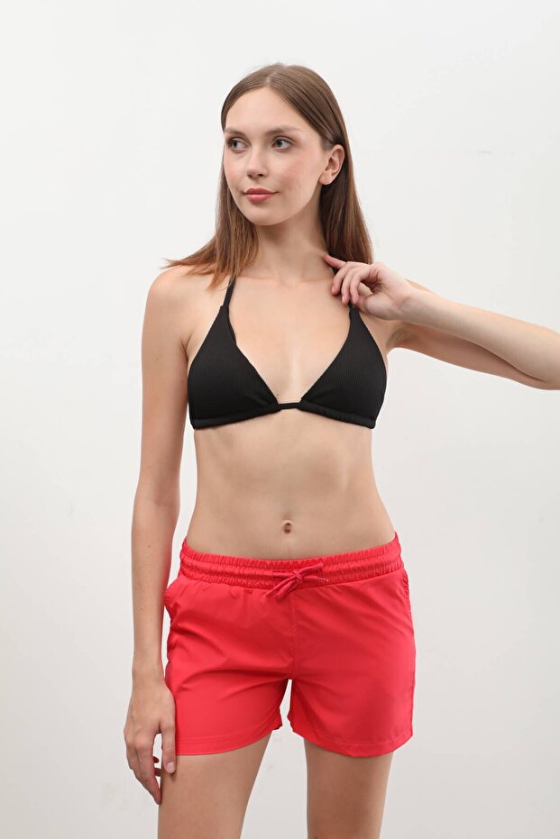 Women's Lace-Up Pocket Swim Shorts