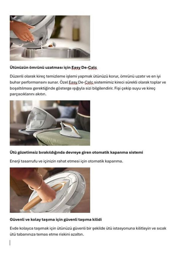 Steamglide Elite Taban İle Kolay Ve Etkili Ütüleme Perfectcare 7000 Serisi Buhar Kazanlı Ütü - 5