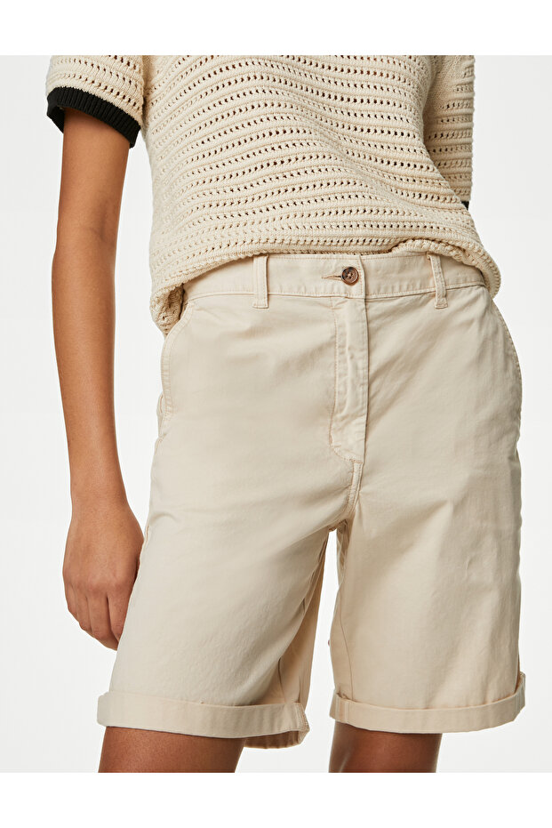 Regular Fit Chino Şort - 3