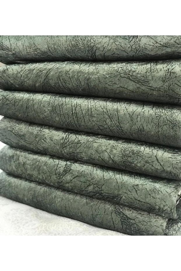 Sofa Sofa Bed Cover Green Vein Pattern Glossy Non-Slip Base Sponge Top Fabric Velvet 1pc