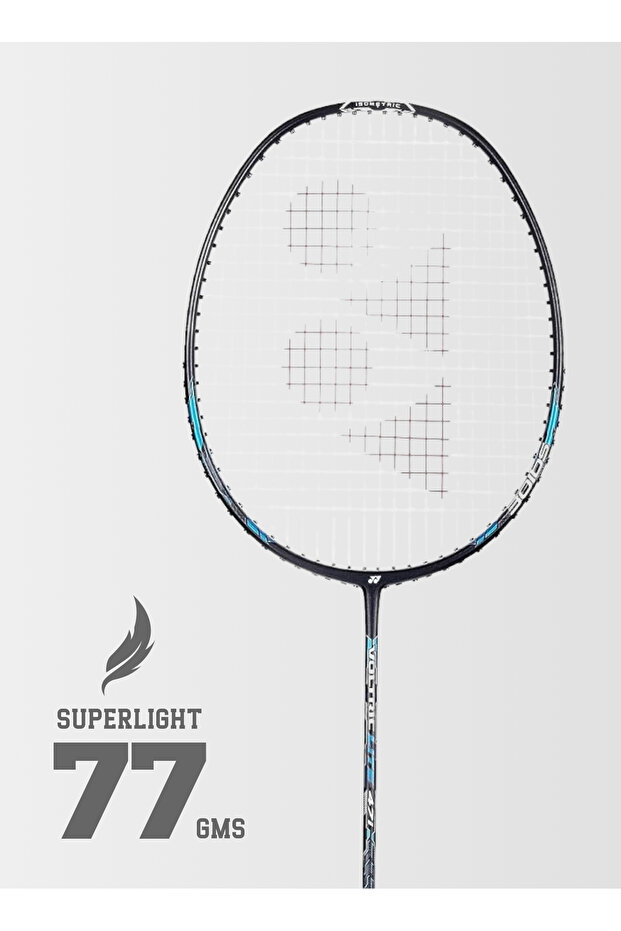 AstroxLite 47i Graphite Strung Badminton Racket | Racket Cover | 77gms | 30lbs String Tension |Black - 3