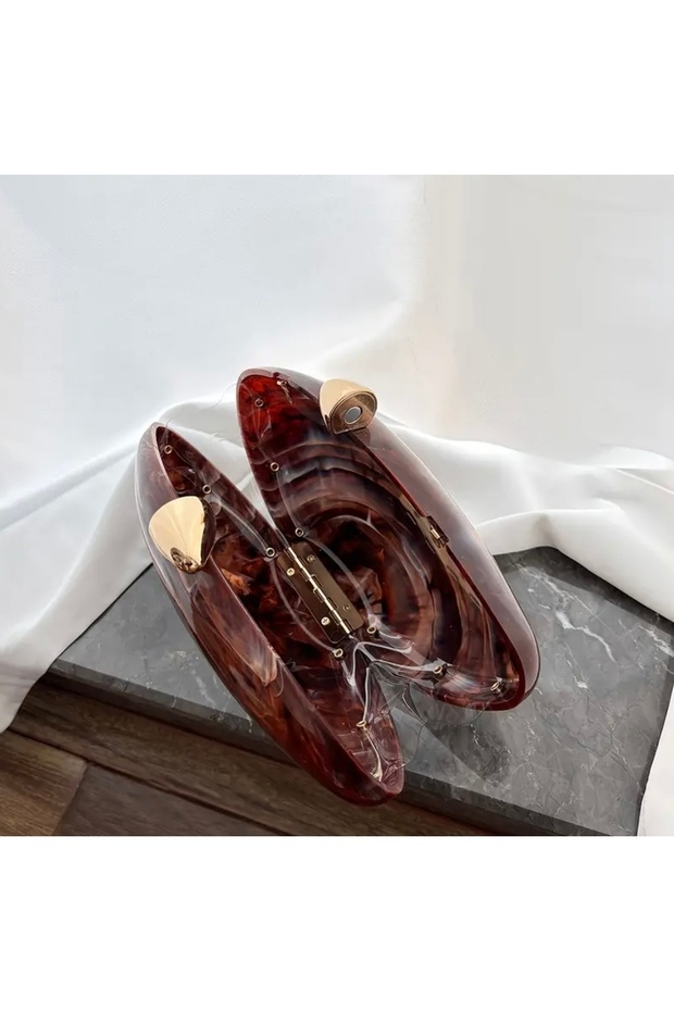 Noir Coco Minaudière Zincir Askılı Davet Çantası - 3