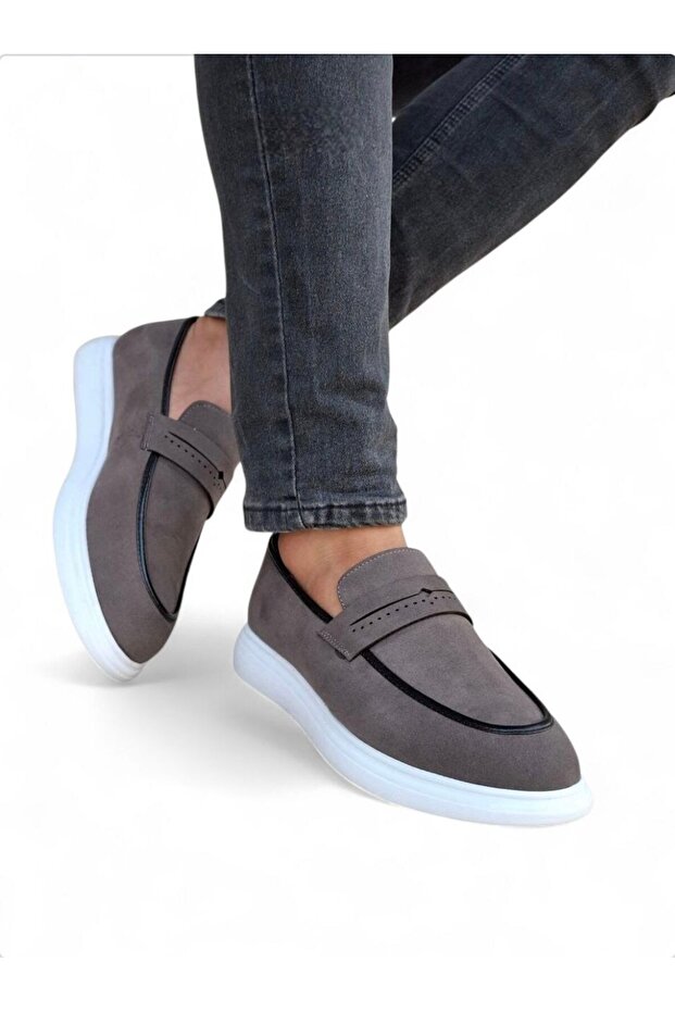 Hafif Spor Tabanlı Sneaker Taban Mokasen Erkek Günlük Loafer - 4