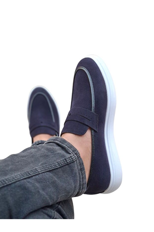 Hafif Spor Tabanlı Sneaker Taban Mokasen Erkek Günlük Loafer - 5