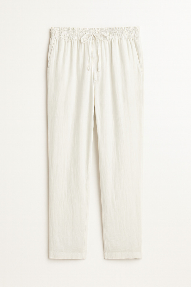 Saga Linen Men's Trousers Comfortable Fit Baggy