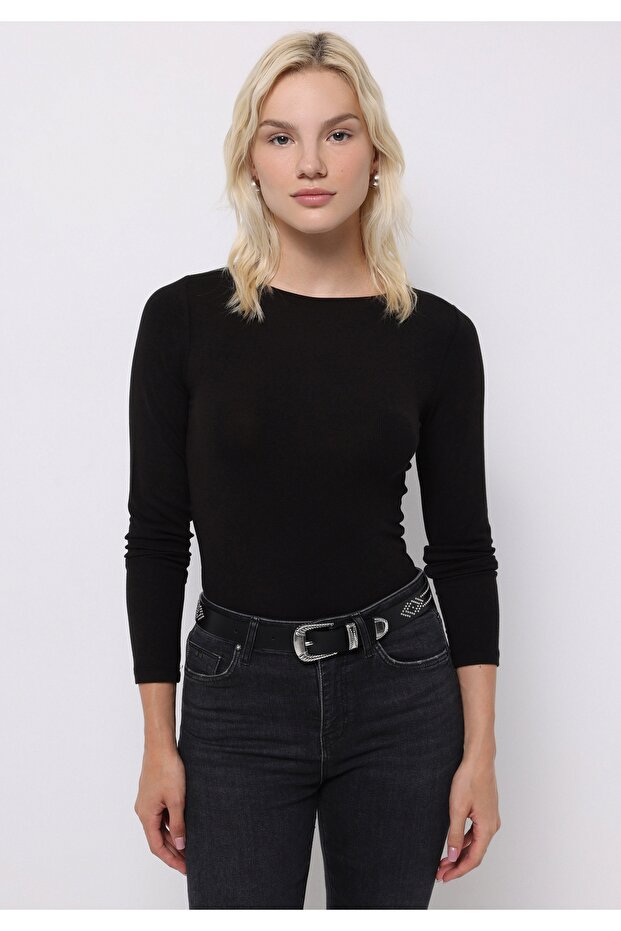 U.Sleeve Black Women's T-Shirt