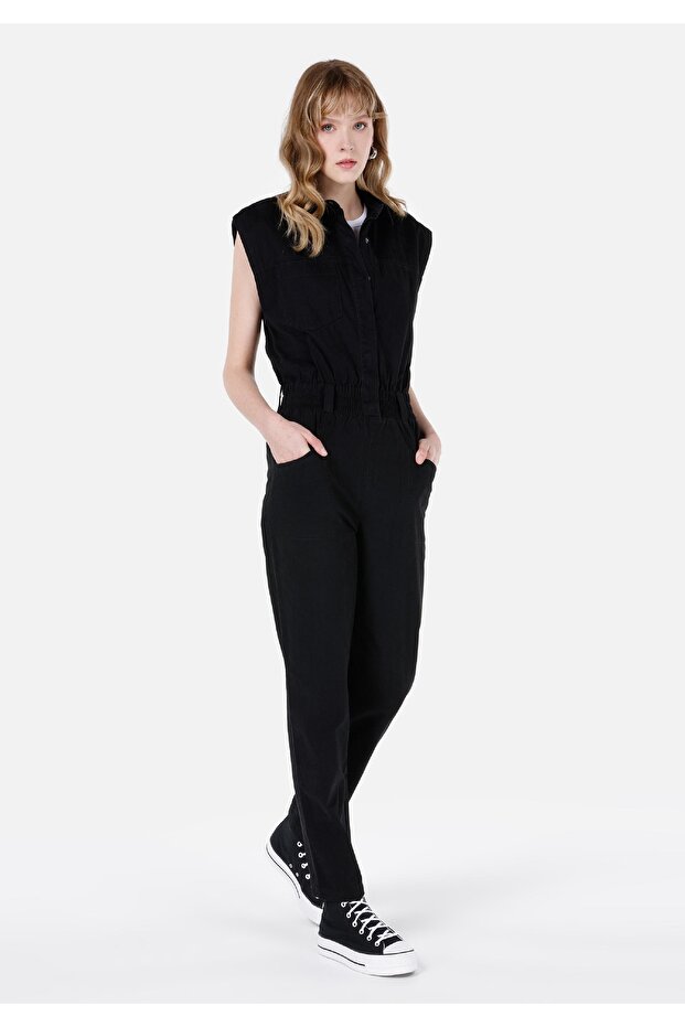 Siyah Kadın Tulum - 1