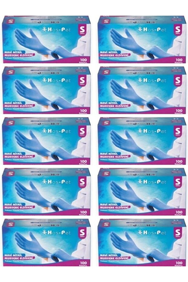 10pcs size s surgical gloves blue nitrile gloves 100-pack examination gloves