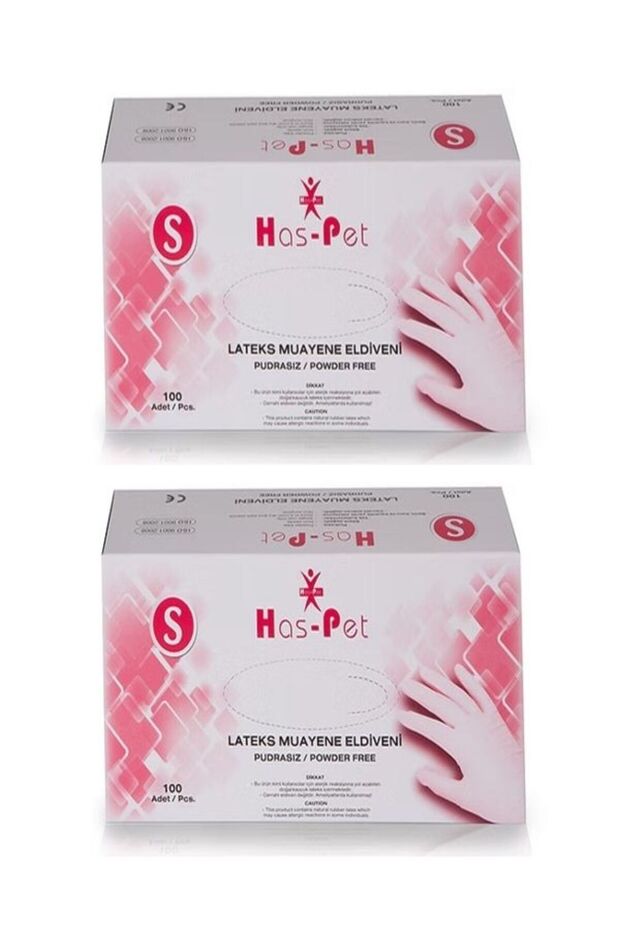 Powdered Latex Gloves 100 Pack 2 Pieces Size S Powdered Latex Gloves Powdered Gloves