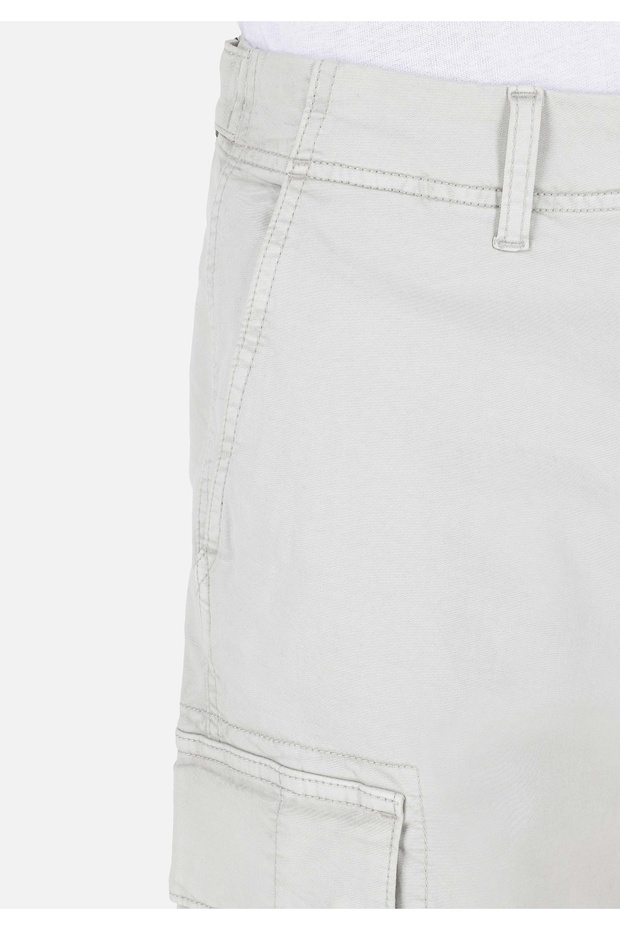 Regular Fit Orta Bel Düz Erkek Taş Şort - 5