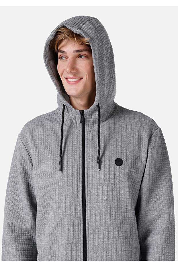 Regular Fit Erkek Gri Ceket - 5