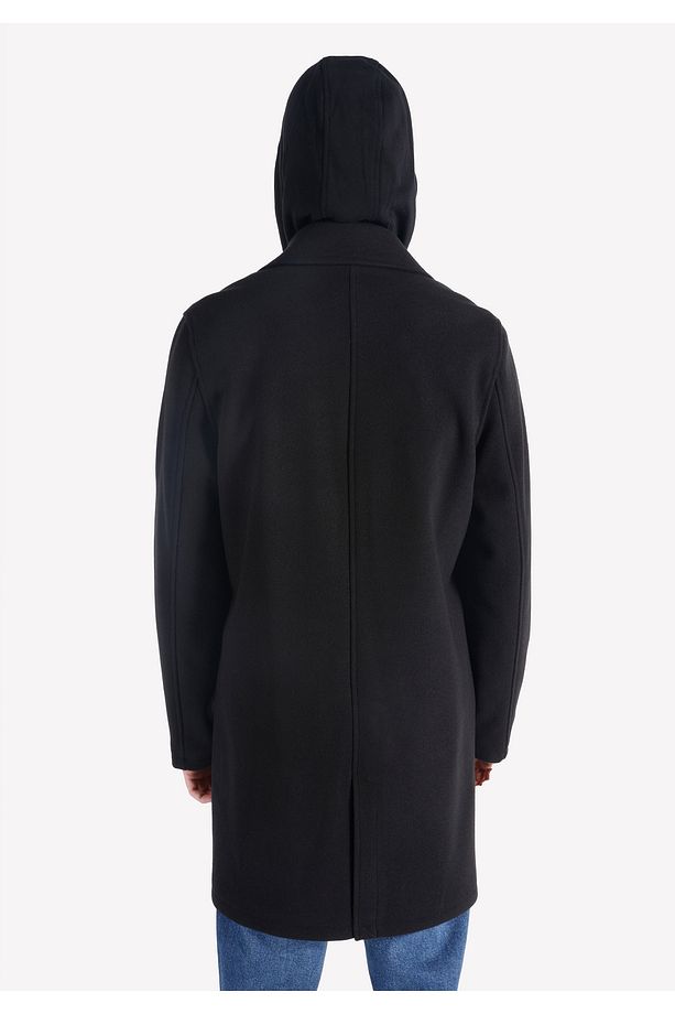 Regular Fit Erkek Siyah Kaban - 2