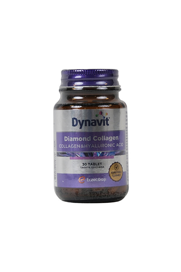 Diamond Collagen & Hyaluronic Acid 30 Tablet - Hidrolize Peptit Tip 1 Balık Kolajeni, Resveratrol - 1