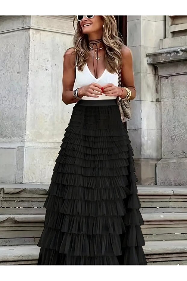 İthal Tül Etek - 6