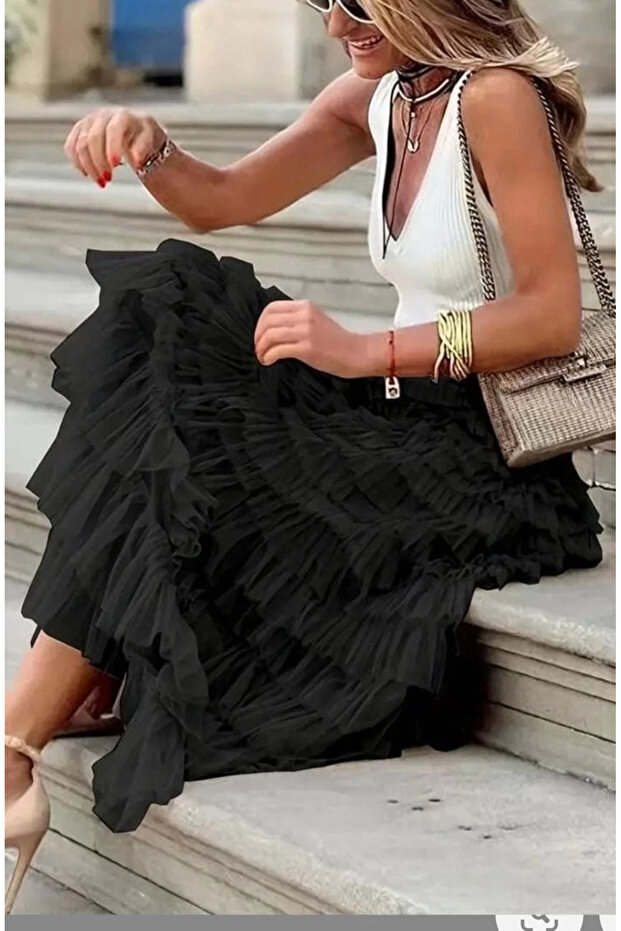 İthal Tül Etek - 2