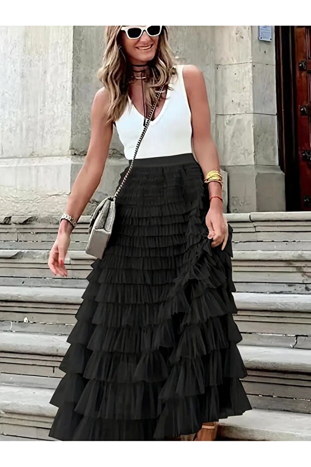 İthal Tül Etek - 3