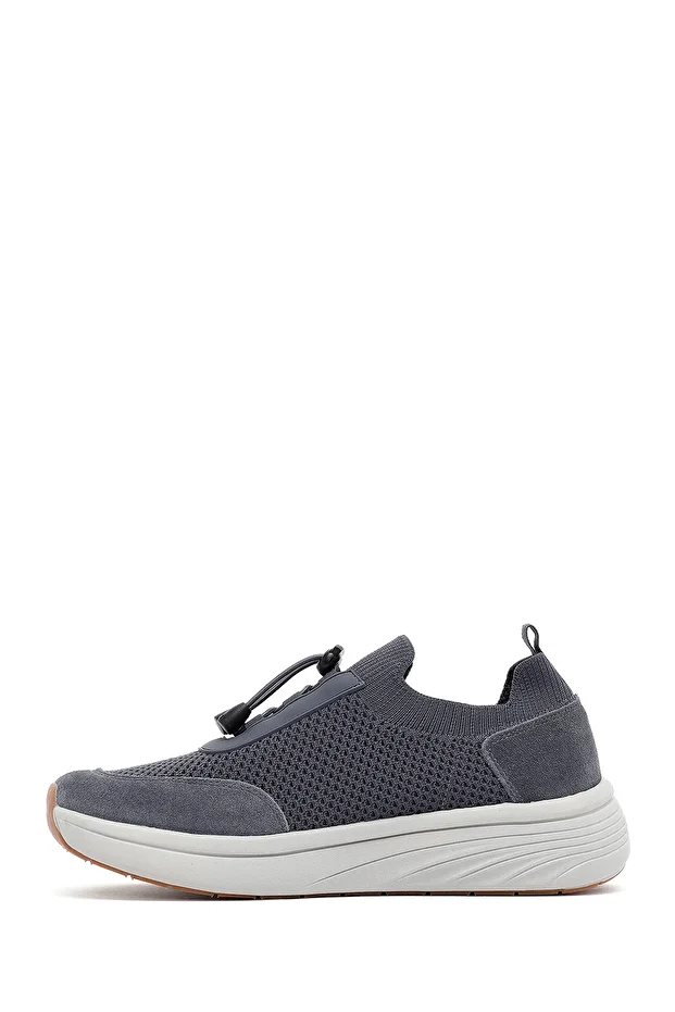 Zero Erkek Gri Kalın Tabanlı Kumaş Sneaker 25SFD69506F - 2
