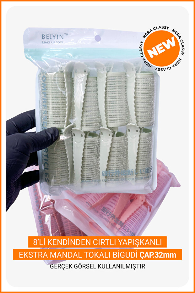 8-Pack Self-Adhesive Extra Clips with Mandrels (Diameter 32mm) - 3