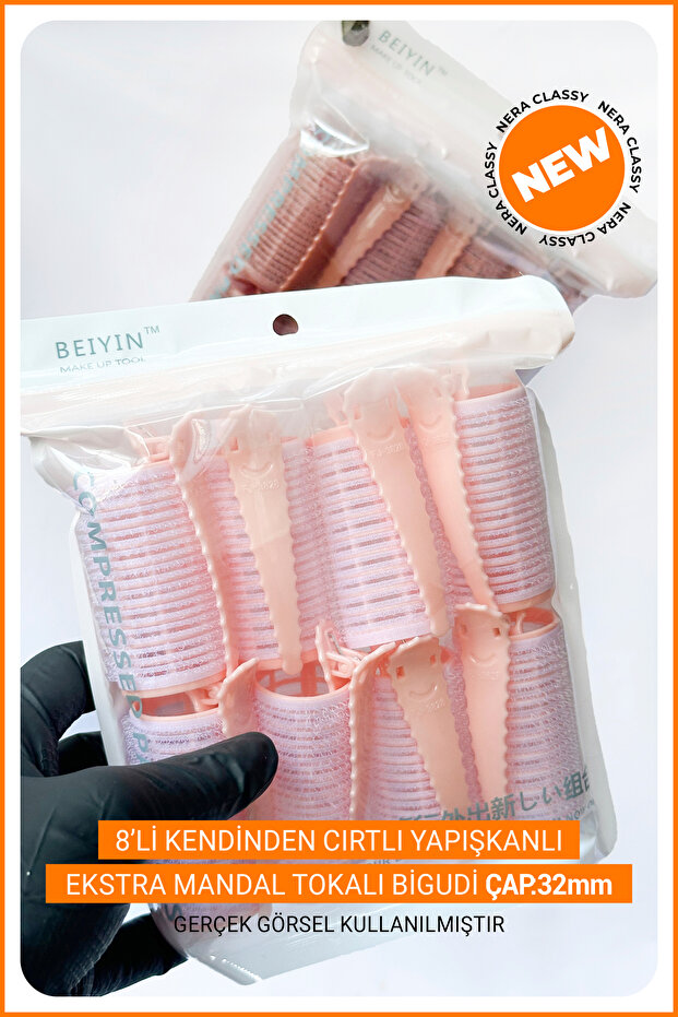 8-Pack Self-Adhesive Extra Clips with Mandrels (Diameter 32mm) - 1